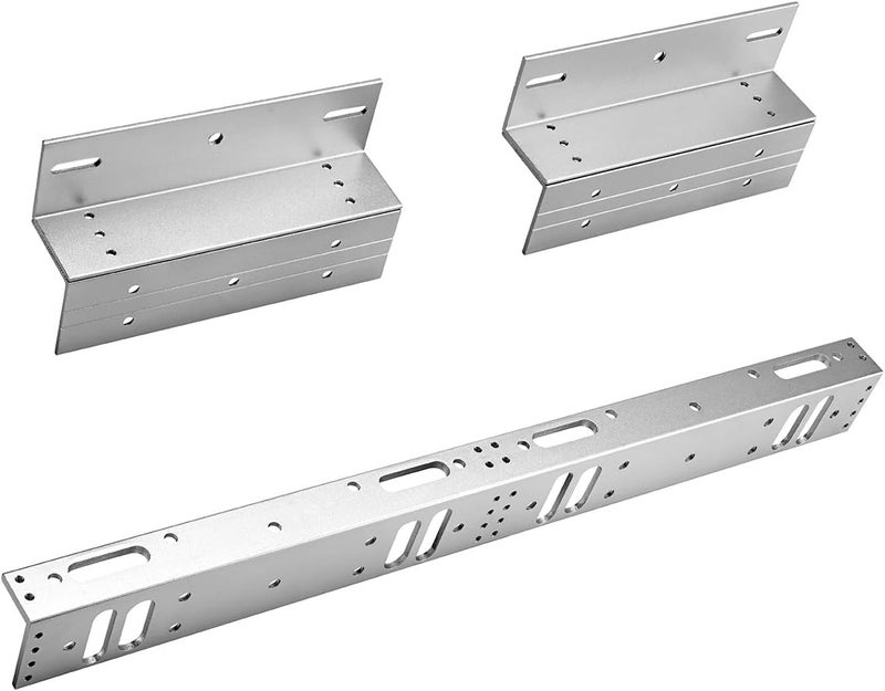 YANWIN Z and L Bracket for Dual Door Magnetic Lock 600lbs Holding Force Electromagnetic Lock Double Door Access Control System - Image 4